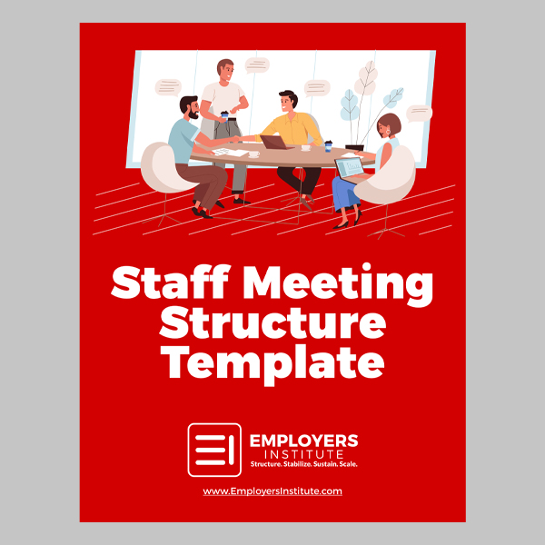 staff meeting structure template download